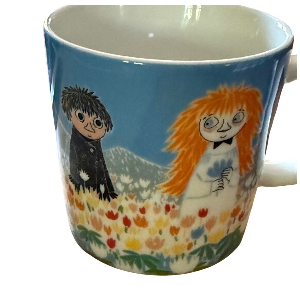 Arabia Finland Moomin Mug Moominvalley in November Toft Mymble Blue Cup RARE